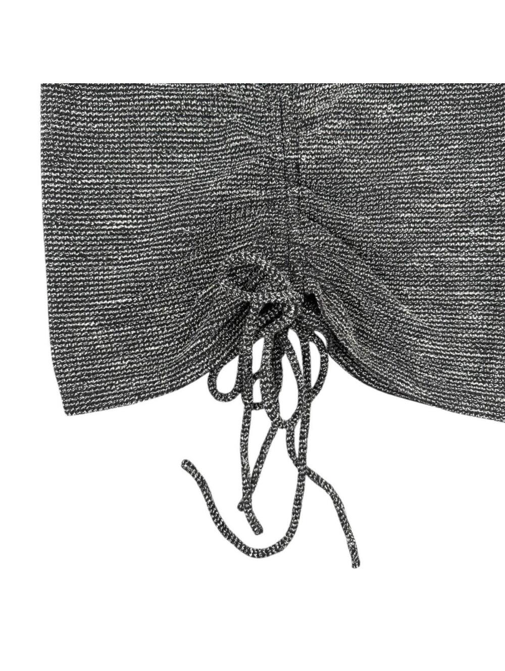 Blue B Heathered Racerback Tank Top with Ruched Drawstring Sides - Picture 6 of 8